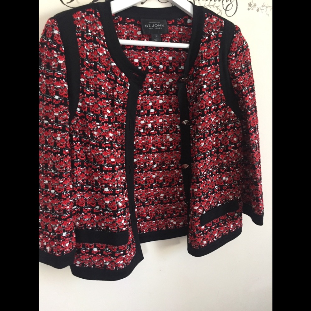 St. John Tweed Blazer - image 2